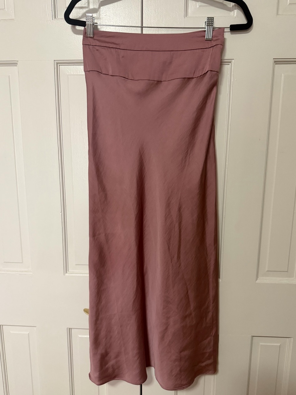 Free People Classic Satin Midi Skirt